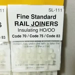 Peco SL-111 Ho Scale Nylon Plastic Insulated Rail Joiners Code 70 75 /83. Fixed Price $5.75.
