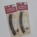 Lemax Village Train System 11 5/8" Expansion Curved Tracks Lot Of 4 (2 Pack) Nos. Fixed Price $26.00.