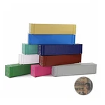Evemodel Ho Scale 45FT Container Set 9PCS Beige Gray Plastic Train. Fixed Price $53.32.