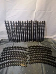 Straight & Curved 17PC Lot Railroad Trolley Track Holiday Village. Fixed Price $27.77.