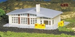 Scale Gas Station, Built-up Ready To Use Bachmann New 45904. Fixed Price $27.27.