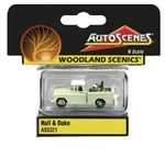Scale Woodland Scenics Autoscenes AS5321 Hall & Duke White Pick-up. Fixed Price $16.99.