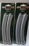 Kato 20-140 Scale 381MM 15" 30-DEGREE Radius Curve Unitrack *2 Packs, Tracks. Fixed Price $19.87.