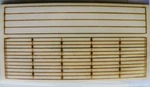 Atlas 3-RAIL Railroad Grade Crossing 6050 Straight Track, Laser Engraved Wood.. Fixed Price $11.95.