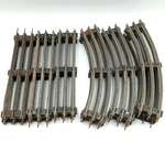 Vintage Gauge Track Lot 19PC - Straight 10 Curved Lionel Style Post War. Fixed Price $18.95.