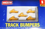 Walthers #933-2602 Track Bumper Built-ups -- Yellow (5 In Pkg) Plastic. Fixed Price $15.28.