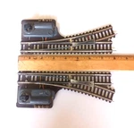 Vintage Ho Gauge/train Fleischmann Right & Left Turnout/switch Manually Tested. Fixed Price $28.00.