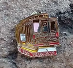 San Francisco Cable Car Railway Train Hat Pin Tie Tack Lapel. Fixed Price $14.98.