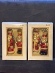Vtg 4 Pc 2" Mercury Glass Christmas Ornaments Santas By Garden Ridge New In Box. Fixed Price $13.95.