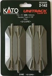 Kato 2-142 Ho Unitrack 123MM 7/8IN Road Crossing And Rerailer 2PCS. Fixed Price $15.25.