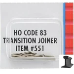 Atlas Code 83 To 100 Transition Rail Joiners 144 Pcs 551-12. Fixed Price $54.98.