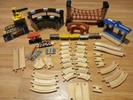 Toys Imaginarium Wooden Train Track Roundhouse Thomas Brio Playset. Fixed Price $99.89.