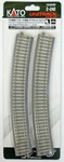 Kato Ho Scale Unitrack 730MM 28 3/4" 22.5 Radius Curved Concrete Easement 2-242. Fixed Price $19.25.