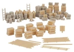 Walthers Scenemaster Ho Scale Freight Loads/crates/sacks/hand Truck/boxes/boards. Fixed Price $11.99.