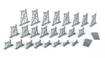 Bachmann - Graduated Trestle Set (26) Train Accessories (n Scale) (42523). Fixed Price $32.82.