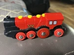 Brio Mighty Red Action Locomotive Train W/ Light & Sound For Wood Tracks Works!!. Fixed Price $16.95.