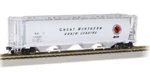 Bachmann 19111 Scale 4 Bay Covered Hopper Great Northern Gn. Fixed Price $39.99.
