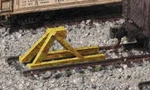 Walthers Cornerstone 933-2602 Track Bumper Yellow 5-PACK. Fixed Price $18.99.
