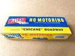 Atlas Ho Motoring 9" Straight Chicane Roadway Tracks, 5 Pieces, Original Box. Fixed Price $17.99.