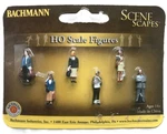 Bachmann Trains 33110 Standing Platform Passengers Miniature Figures (6 Pack) Ho. Fixed Price $14.88.
