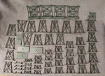 56 Pieces Bachmann 2925 Bridge And Trestle Set, Only. Ho Scale Used.. Fixed Price $29.99.