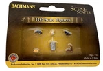 Bachmann Ho 1/87 Scale City Cats With Garbage Can Figures 6 Pieces 33107. Fixed Price $8.00.