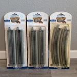 Bachmann Ho 44511 9" Straight Nickel Silver Track & 44501 18" Radius Curved Lot. Fixed Price $39.99.