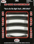 Atlas Code 100 Starter Set N/s - Ho Scale Nickel Silver Model Train Track #88. Fixed Price $64.33.