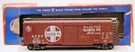 Used Vintage Ahm 2 Rail Scale Santa Fe Box Car #7303 With Original. Fixed Price $29.99.
