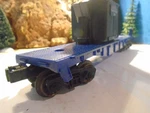 Lionel No 3419 Blue Plastic Flat Car With Transformer Load 5-88-5. Fixed Price $14.99.