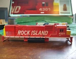 Vtg Ho Scale Emd Rock Island #4301 Parts & Atlas Silver Shell Only 1776. Fixed Price $12.57.
