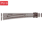 Peco Scale SL-E389F Electrofrog Large Radius Left Hand Turnout Code 55. Fixed Price $53.46.