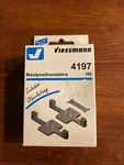 Viessmann 4197 Ho Gauge Mast Pole Positioning Metal Shell, New. Fixed Price $18.50.