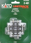 Kato 2-401 Ho Unitrack 60MM 3/8" 90 Deg Crossing. Fixed Price $21.05.