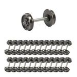 Evemodel 24PCS Ho Scale 1:87 36" Wheelsets Metal Dc Axles. Fixed Price $29.99.