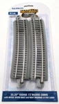 Bachmann 44509 Ho Nickel Silver 33.25" Radius 12 Curved E-z Track (pack Of 4). Fixed Price $11.99.