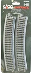 Ho Scale Kato Unitrack 2-220 Curve 24" 610MM Radius Pkg (4). Fixed Price $16.15.