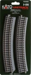 Kato Ho Scale Unitrack 610MM 24 Inch (22.5) Radius Curved (4 Pcs) 2-220. Fixed Price $16.09.