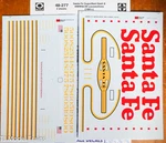 Microscale Decal #48-277 Santa Fe Warbonnet Ge Dash And Diesels (1991+. Fixed Price $11.65.