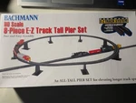 Bachmann Ho SCALE8-PIECE E-z Track Tall Pier Set #44472 Nib. Fixed Price $20.00.