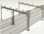 Kato Four Track Catenary Poles Straight PKG(10) 23-064. Fixed Price $20.98.