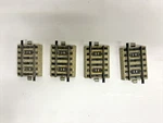 Ho 4 Pieces Marklin Quarter Sections Straight Track 3 Rail. Fixed Price $10.00.