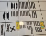 Atlas Bachmann Fleischmann Ho Scale 18" Radius Mixed Lot 53 Piece Train Track. Fixed Price $39.99.