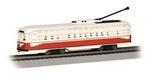 Bachmann Ho Pcc Streetcar - Red & Cream Dcc Ready 60514 New. Fixed Price $121.72.