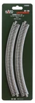 Scale Kato Unitrack 20-120 Curve 12-3/8" 315MM Radius (4) Pcs. Fixed Price $9.35.