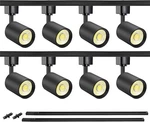 Vanoopee 8-LIGHT Led Track Lighting Kit With 6.6FT Type Rails F195. Fixed Price $61.67.