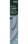 Kato Scale Concrete Tie Curved Track R315-45 Degree 4PCS Set 20-124 Japan New. Fixed Price $28.51.