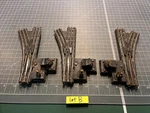 Ho Train Ttr Trix Twin Railway Three (3) Switch Tracks Part Lot B. Fixed Price $18.95.