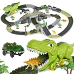 Tumama Dinosaur Toys Race Track, 281 Pcs Taille Unique, Blue, Red. Fixed Price $51.99.