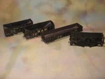 3 O-scale 2-RAIL Kit Built Freights, N&w Hopper, Lv P&le Gondola Plus. Fixed Price $30.00.